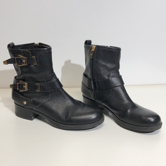 Mark fisher ankle booties | color black with gold buckles | size  5.5M - Picture 4 of 9